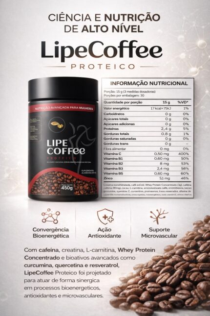 Tabela nutricional LipeCoffee PRO