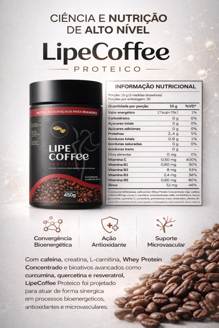 Tabela nutricional LipeCoffee PRO