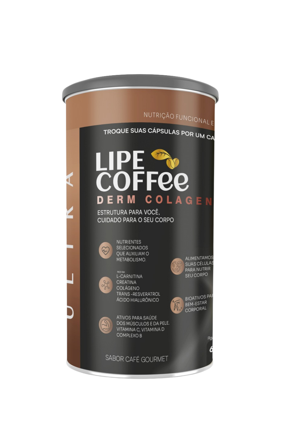 LipeCoffee Colágeno Café lata