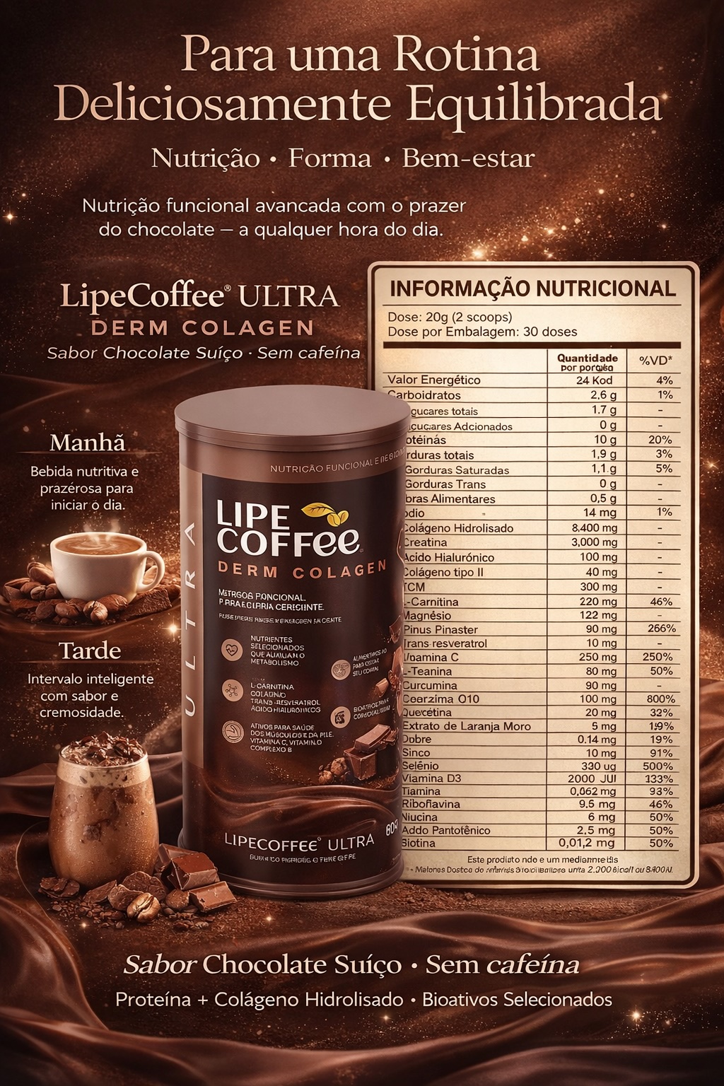 LipeCoffee ULTRA Chocolate Suíço - arte